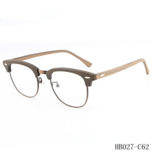 Load image into Gallery viewer, Clearance processing retro sunglasses frame wood sunglasses men&#39;s bamboo sunglasses brand wood plate HB-031