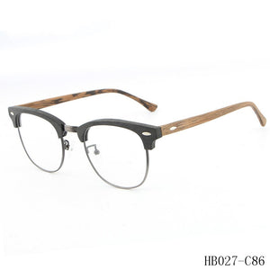 Clearance processing retro sunglasses frame wood sunglasses men's bamboo sunglasses brand wood plate HB-031