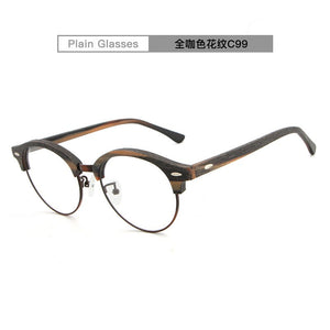 Clearance processing retro sunglasses frame wood sunglasses men's bamboo sunglasses brand wood plate HB-031