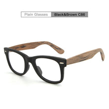 Load image into Gallery viewer, Clearance processing retro sunglasses frame wood sunglasses men&#39;s bamboo sunglasses brand wood plate HB-031