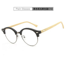 Load image into Gallery viewer, Clearance processing retro sunglasses frame wood sunglasses men&#39;s bamboo sunglasses brand wood plate HB-031