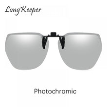 Load image into Gallery viewer, Clip On Glasses Men Polarized Photochromic Sunglasses Brand Design Night Vision Lens Mele  Glasses Lunette De Soleil
