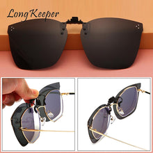 Load image into Gallery viewer, Clip On Polarized Lens Men Square Sunglasses Night Driving Glasses Fishing Eyewear Flip Up Designer  Sunglasses Oculos