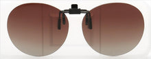 Load image into Gallery viewer, Clip On Polarized Round Sunglass Lenses Clip Flip Up Men Women UV Protection classic Driving Nightvision fishing black