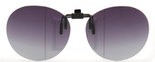 Load image into Gallery viewer, Clip On Polarized Round Sunglass Lenses Clip Flip Up Men Women UV Protection classic Driving Nightvision fishing black