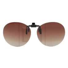 Load image into Gallery viewer, Clip On Polarized Round Sunglass Lenses Clip Flip Up Men Women UV Protection classic Driving Nightvision fishing black