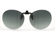 Load image into Gallery viewer, Clip On Polarized Round Sunglass Lenses Clip Flip Up Men Women UV Protection classic Driving Nightvision fishing black