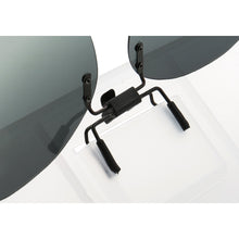 Load image into Gallery viewer, Clip On Polarized Round Sunglass Lenses Clip Flip Up Men Women UV Protection classic Driving Nightvision fishing black