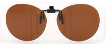 Load image into Gallery viewer, Clip On Polarized Round Sunglass Lenses Clip Flip Up Men Women UV Protection classic Driving Nightvision fishing black