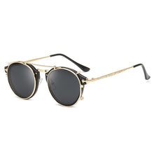 Load image into Gallery viewer, Clip On Sunglasses Men Steampunk Brand Design Women Glasses Vintage Retro Sunglasses Oculos UV400