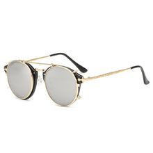 Load image into Gallery viewer, Clip On Sunglasses Men Steampunk Brand Design Women Glasses Vintage Retro Sunglasses Oculos UV400