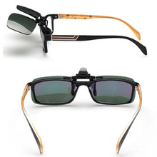 Load image into Gallery viewer, Clip On Sunglasses Men Women Yellow Lens Anti-Glare Driving Glasses Flip Up Sunglasses UV Protection Eyewear Accessories Gafas