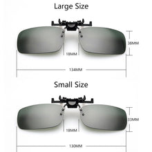 Load image into Gallery viewer, Clip On Sunglasses Men Women Yellow Lens Anti-Glare Driving Glasses Flip Up Sunglasses UV Protection Eyewear Accessories Gafas