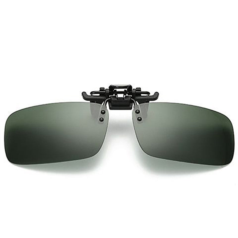 Clip On Sunglasses Men Women Yellow Lens Anti-Glare Driving Glasses Flip Up Sunglasses UV Protection Eyewear Accessories Gafas