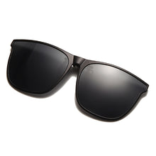 Load image into Gallery viewer, Clip on Flip up Polarized Lens For Prescription Glasses Women Men Square Driving Night Vision Glasses UV400 Sunglasses Shades