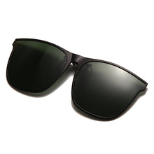 Load image into Gallery viewer, Clip on Flip up Polarized Lens For Prescription Glasses Women Men Square Driving Night Vision Glasses UV400 Sunglasses Shades