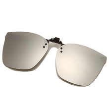 Carica l&#39;immagine nel visualizzatore di Gallery, Clip on Flip up Polarized Lens For Prescription Glasses Women Men Square Driving Night Vision Glasses UV400 Sunglasses Shades