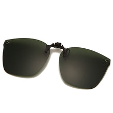 Carica l&#39;immagine nel visualizzatore di Gallery, Clip on Flip up Polarized Lens For Prescription Glasses Women Men Square Driving Night Vision Glasses UV400 Sunglasses Shades