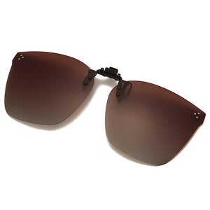 Clip on Flip up Polarized Lens For Prescription Glasses Women Men Square Driving Night Vision Glasses UV400 Sunglasses Shades