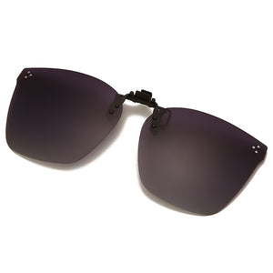 Clip on Flip up Polarized Lens For Prescription Glasses Women Men Square Driving Night Vision Glasses UV400 Sunglasses Shades