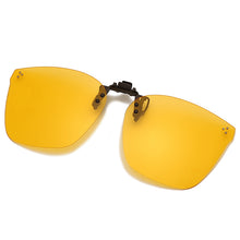 Carica l&#39;immagine nel visualizzatore di Gallery, Clip on Flip up Polarized Lens For Prescription Glasses Women Men Square Driving Night Vision Glasses UV400 Sunglasses Shades