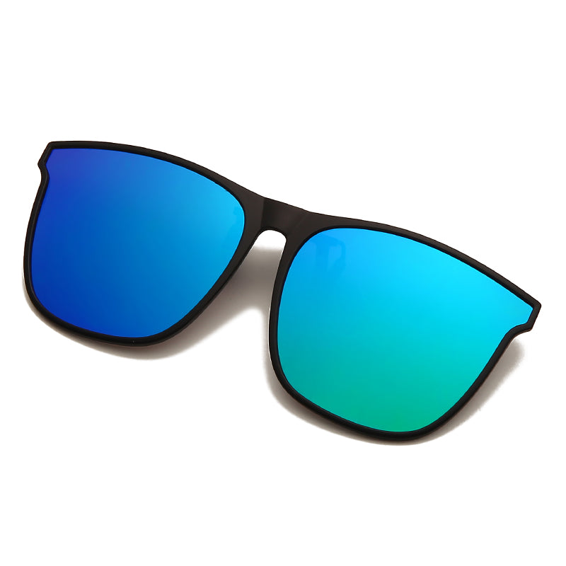 Clip on Flip up Polarized Lens For Prescription Glasses Women Men Square Driving Night Vision Glasses UV400 Sunglasses Shades