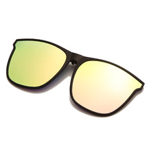 Load image into Gallery viewer, Clip on Flip up Polarized Lens For Prescription Glasses Women Men Square Driving Night Vision Glasses UV400 Sunglasses Shades