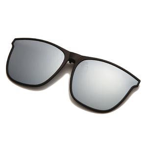 Clip on Flip up Polarized Lens For Prescription Glasses Women Men Square Driving Night Vision Glasses UV400 Sunglasses Shades