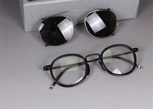 Carica l&#39;immagine nel visualizzatore di Gallery, Clip on Sunglasses York Brand 2023 Thom Round Glass Frames  TB710 Men and Women Eyewear Optiacl Glasses with Box