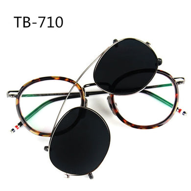 Clip on Sunglasses York Brand 2023 Thom Round Glass Frames  TB710 Men and Women Eyewear Optiacl Glasses with Box