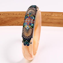Carica l'immagine nel visualizzatore di Gallery, Cloisonne Natural Red Agate Bangle Chalcedony Female Gift To Mother Lover 2018 New 925 Sterling Silver Bracelet JB10