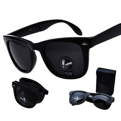 Collapsible Sunglasses Sports Box Safety Explosion-Proof Men Women Nail Glasses Convenient To Carry INS Fashion