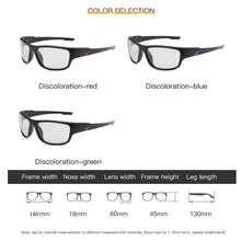 Load image into Gallery viewer, Color Change Matte Frame Photochromic Polarized Sunglasses Men Square Classic Chameleon Glaases Transition Lens Eyewear