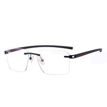 Load image into Gallery viewer, Colorful Rectangular Rimless Men And Women Optical Spectacles Frame With TR90 Temple For Myopia Prescription Lenses