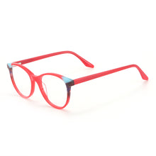 Load image into Gallery viewer, Colorful Men And Women Round Acetate Full Rim Optical Glasses Frame With Spring Hinge For Myopia Prescription Lenses
