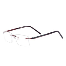 Load image into Gallery viewer, Colorful Rimless Eyeglasses Men and Women Metal Rectangular Spectacles Frame For Prescription Lenses Myopia Reading Progressive