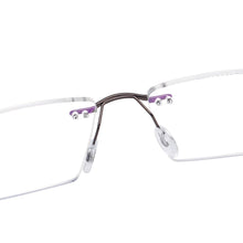 Load image into Gallery viewer, Colorful Rimless Eyeglasses Men and Women Metal Rectangular Spectacles Frame For Prescription Lenses Myopia Reading Progressive