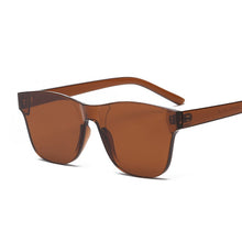 Load image into Gallery viewer, Colorful Square Sunglasses Women Glasses Rimless Sun Glasses For Men Siamese Candy Sunglass Frameless Red Green Grey Eyewear