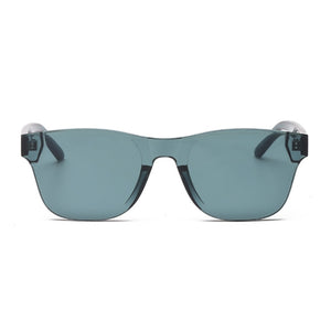 Colorful Square Sunglasses Women Glasses Rimless Sun Glasses For Men Siamese Candy Sunglass Frameless Red Green Grey Eyewear