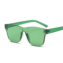 Load image into Gallery viewer, Colorful Square Sunglasses Women Glasses Rimless Sun Glasses For Men Siamese Candy Sunglass Frameless Red Green Grey Eyewear