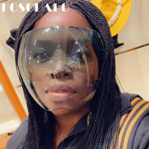 Colorful/Transparent Protective Mask Sunglasses Men Full Face Shield Sunglasses Women Dustproof Safety Mask Goggles Glasses