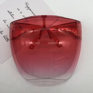 Colorful/Transparent Protective Mask Sunglasses Men Full Face Shield Sunglasses Women Dustproof Safety Mask Goggles Glasses