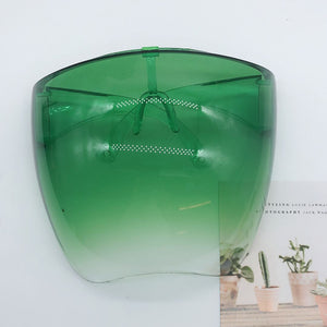 Colorful/Transparent Protective Mask Sunglasses Men Full Face Shield Sunglasses Women Dustproof Safety Mask Goggles Glasses