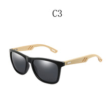 Load image into Gallery viewer, Colorful Wood Sunglasses Men Women Square Bamboo Women for Women Men Mirror Sun Glasses Retro De Sol Masculino 2023 Handmade