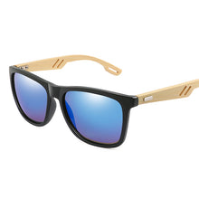 Load image into Gallery viewer, Colorful Wood Sunglasses Men Women Square Bamboo Women for Women Men Mirror Sun Glasses Retro De Sol Masculino 2023 Handmade
