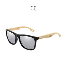 Load image into Gallery viewer, Colorful Wood Sunglasses Men Women Square Bamboo Women for Women Men Mirror Sun Glasses Retro De Sol Masculino 2023 Handmade