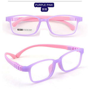 Colourful Flexible Silicon Children's Optical Frames Soft Spectacles Boys Girls Eyeglasses Light Vision Eyewears Baby Glasses