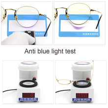Load image into Gallery viewer, Computer Glasses 2022 Spectacle Frames Anti Blue Light Goggles Metal Eyeglasses Frame Women Round Clear Lens Fake Glasses