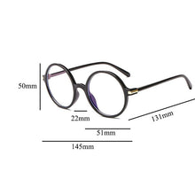 Load image into Gallery viewer, Computer Glasses Blue Light Anti Lenses Transparent Round Optical Frames UV Blocking Gaming Filter Clear Eye Glasses Frame