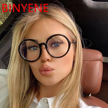 Load image into Gallery viewer, Computer Glasses Blue Light Anti Lenses Transparent Round Optical Frames UV Blocking Gaming Filter Clear Eye Glasses Frame